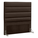  Cabeceira De Cama Box D'monegatto Greta Solteiro 90cm X 125cm Couro Sintético Marrom