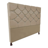 Cabeceira De Cama Box Queen Estofada Kasi Lux - Cores Cor Bege