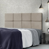  Cabeceira De Cama Box Rpm Móveis Bella Queen 160cm X 56cm Camurça Bege