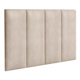 Cabeceira De Cama Solteiro Box Estofada 90x56cm Várias Cores