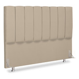 Cabeceira Estofada Cama Box Queen Carla 1,60 Cm Com Frames