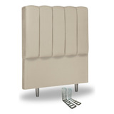 Cabeceira Estofada Cama Box Solteiro Carla 90cm Com Frames