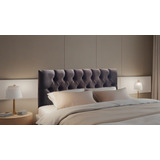 Cabeceira Painel Cama Box Casal Paris Suede Animale 140x58cm