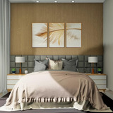 Cabeceira Painel Estofado Kit Cama Casal Placa 20x20 