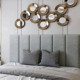 Cabeceira Para Cama Box De Solteiro 1.00 Placas Adesivas