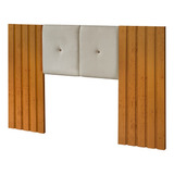 Cabeceira Ripada De Cama Solteiro 90cm P/ Box Estofada Luna