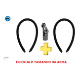 Cabeçote + 2 Borracha Elástico Inteiriço P/ Arbalete Pk 16mm