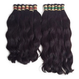 Cabelo Humano Brasileiro Aplique Ondulado 60/65 Cm -100gr