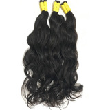 Cabelo Humano Natural Virgem Ondulado 50/55cm - 100 Gramas.