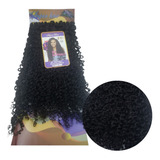 Cabelo Orgânico Cacheado Nathaly Fibra Premium Bio 80cm 300g Cor Castanho Escuro