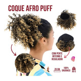 Cabelo Organico Coque Cacheado Curto Afro