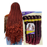 Cabelo P/ Tranças Pontas Onduladas French Curl Premium 400g