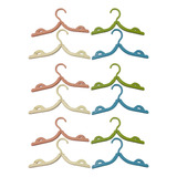 Cabide De Bebe Dobravel Para Roupa Kit Infantil 12 Unidades