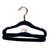 Cabide De Veludo Infantil Preto Luxo C/10 Unidades