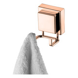 Cabide Gancho Duplo Ventosa Rose Gold