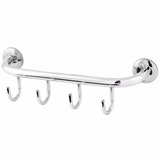 Cabide Hidrolar Quadruplo Aço Inox - Kit C/3