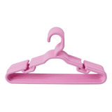 Cabide Infantil Reforçado Colorido 8mm - 25 Unidades Cor Rosa Tamanho Un
