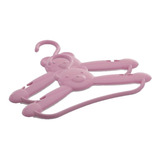 Cabide Infantil Urso Kit C/2 Un Adoleta Bebê 0271.016 Rosa