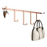 Cabideiro Industrial Decorativo Ferro Cobre 65x16x5cm