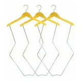 Cabides Palácio Dos Manequins Silhueta De Madeira Para Blusas Kit De 20 Unidades Cor Marfim