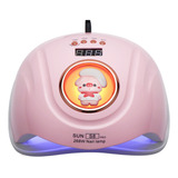 Cabine Estufa Sun S8 Pro Led Uv 268w Unha Gel Bivolt Premium Cor Rosa 110v/220v