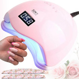 Cabine Led/uv Digital 48w Bivolt Unhas Gel Acrigel + Lixa