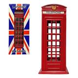 Cabine Telefonica Londres Vintage Cofre Retro Resina Decor