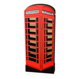 Cabine Telefônica Mdf Estampa 19,5x8x2,5 Cm - Decoryou