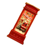 Cabine Telefônica Snow Globe Lantern Projetada Para O Natal