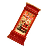 Cabine Telefônica Snow Globe Lantern Projetada Para O Natal