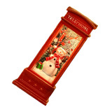 Cabine Telefônica Snow Globe Lantern Projetada Para O Natal