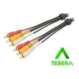 Cabo 3rca + 3rca Gold Com Coaxial - 5m