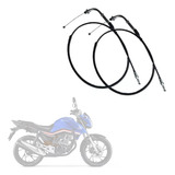 Cabo Acelerador A E B 2 Pçs Honda Cg Titan 160 2016 2017