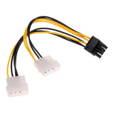  Cabo Adaptador 8 Pinos 6+2 Pci Express P/molex Duplo 