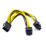 Cabo Adaptador 8 Pinos Pci-e Para 2x 8 (6 +2) Placa De Vídeo