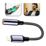 Cabo Adaptador Auxiliar Fone Ouvido P2 Para iPhone Lightning