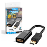Cabo Adaptador Conversor Displayport Macho Dp Hdmi Fêmea 4k Lumi