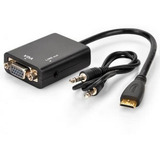 Cabo Adaptador Conversor Hdmi Para Vga Com Saída P2 Áudio