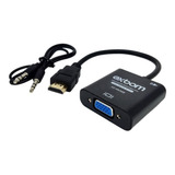Cabo Adaptador Conversor Hdmi Para Vga Com Saída P2 De Áudio