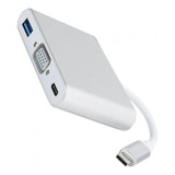Cabo Adaptador Conversor Tipo-c 3.1 Para Vga 3x1 
