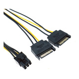 Cabo Adaptador Dual Sata P/ Pci-e