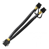 Cabo Adaptador Extensor Sleeved 32cm 6 + 2 - Pcie De 8 Pinos