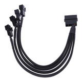 Cabo Adaptador Fans Cooler 3 E 4 Pinos 4 Saidas Molex
