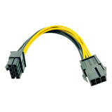 Cabo Adaptador Fonte Gpu Placa Vídeo Pci 6 Para 8 Pinos 20cm