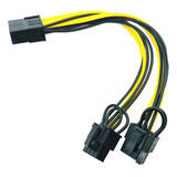 Cabo Adaptador Fonte Gpu Placa Vídeo Pcie 8 - 2x 8 6+2 Pinos