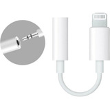 Cabo Adaptador Lightning Ios Para Fone De Ouvido P2 Fêmea Cor Branco