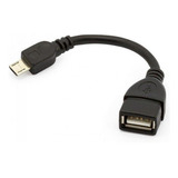Cabo Adaptador Micro Usb V8 Host Otg P/ Celular 