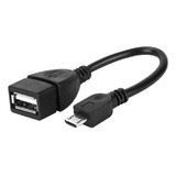 Cabo Adaptador Otg Micro Usb P/tablet Celular C/ 02 Unidades