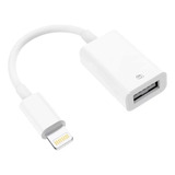 Cabo Adaptador Otg Usb P/ Lightning iPhone Pen Drive Teclado