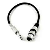 Cabo Adaptador P10 X Xlr Fêmea Stereo 50 Centimetros